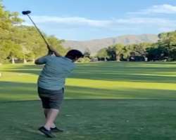 He enjoys playing golf in his free time.